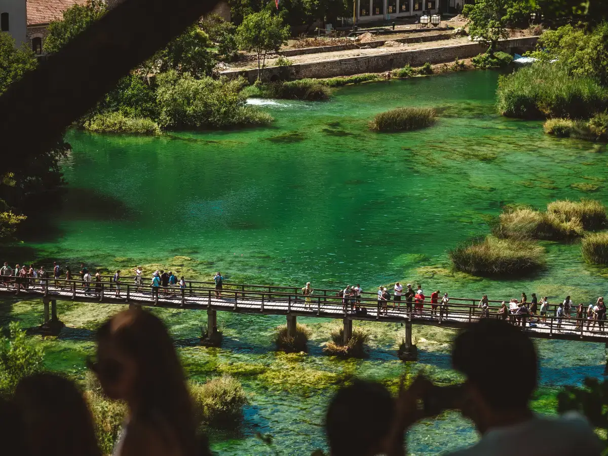 Being part of a guided tour in Krka National Park allows you to meet fellow travelers