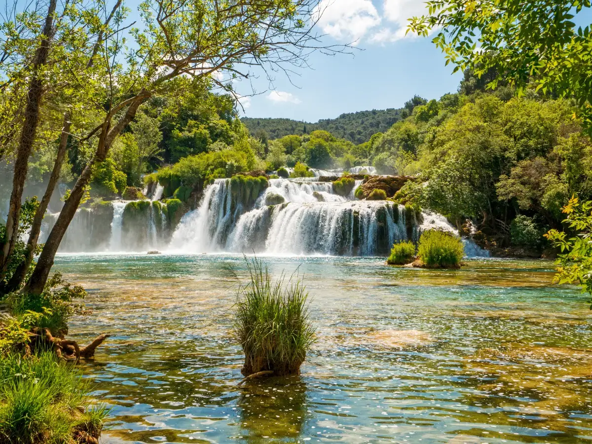 Experience the park's main attractions, such as the mesmerizing Skradinski Buk